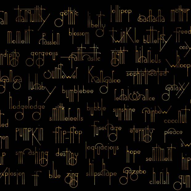 Panoramique Beautiful Words vinyle