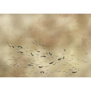 Papier peint panoramique Koi Gold&Silver