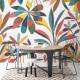 Papier peint Panoramique sur mesure Rainbow Leaves