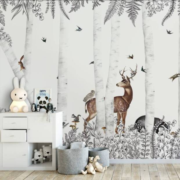 Papier peint Panoramique sur mesure Woody Chesnut