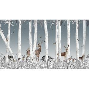 Papier peint Panoramique sur mesure Woody Chesnut