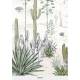 Papier peint panoramique sur mesure Succulentes