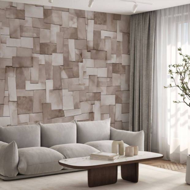 Papier peint Panoramique sur mesure Earthly Collage