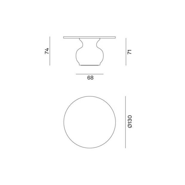 Table à manger Moon 34