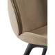 Beetle Dining Chair - Fully Upholstered, Black Plastic Base