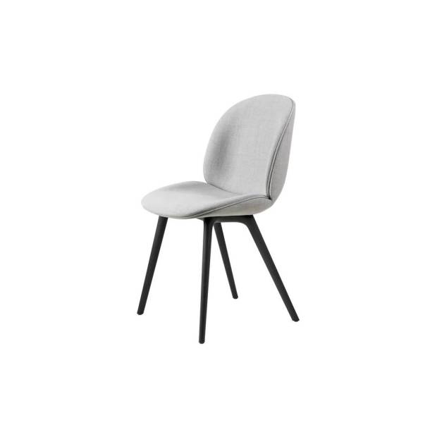 Beetle Dining Chair - Fully Upholstered, Black Plastic Base