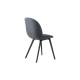 Beetle Dining Chair - Fully Upholstered, Black Plastic Base