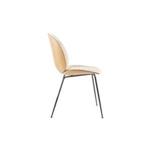 Beetle Dining Chair 3D Veneer - Front Upholstered coque Chêne