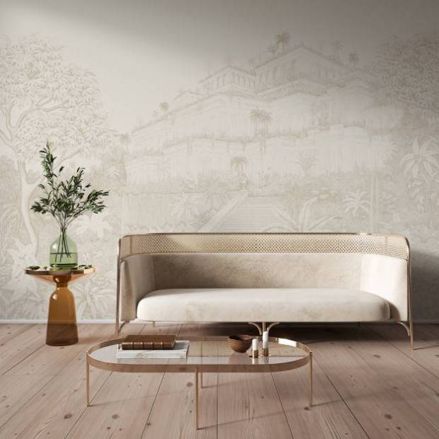 Papier peint Panoramique sur mesure Jardin Suspendu