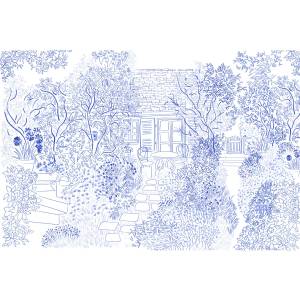 Papier peint Panoramique sur mesure Coin de Jardin