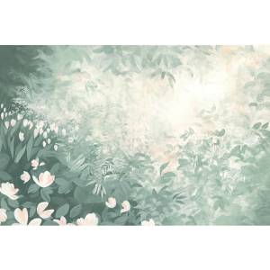 Papier peint Panoramique sur mesure Jardin Sauvage