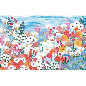 Papier peint Panoramique sur mesure Jardin Fleuri