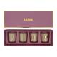 Coffret de 4 bougies message