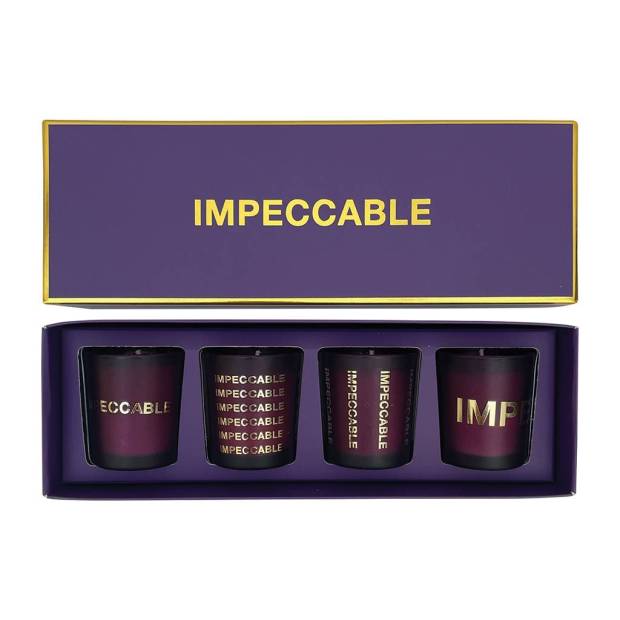 Coffret de 4 bougies message