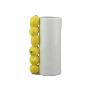 Vase long citron