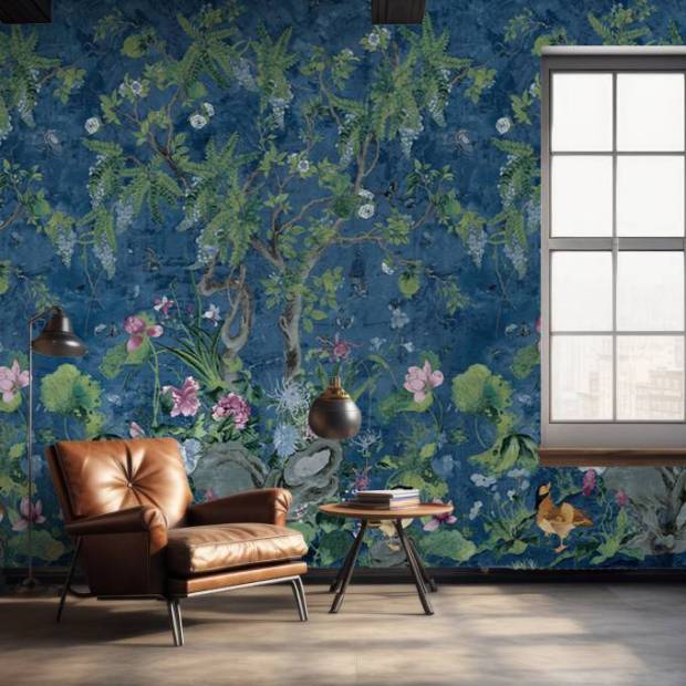 Panoramique Wild Wisteria Mural
