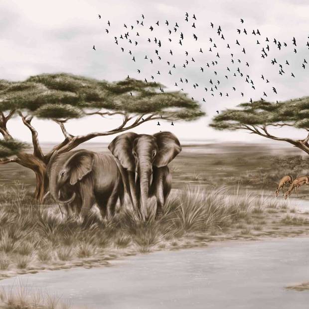 Papier peint Panoramique sur mesure Wild Life