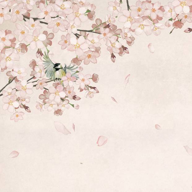 Papier peint Panoramique sur mesure Saison des cerisiers