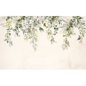 Papier peint Panoramique sur mesure Fleurs suspendues