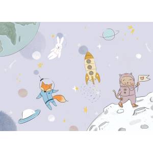 Panoramique sur mesure Space animals