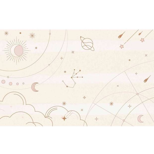 Papier peint Panoramique sur mesure Pink Constellation