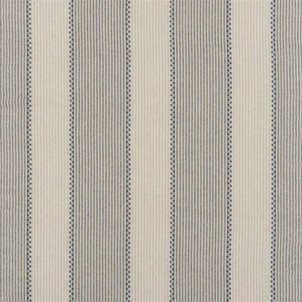 Tissu Carleigh Embroidered Ticking