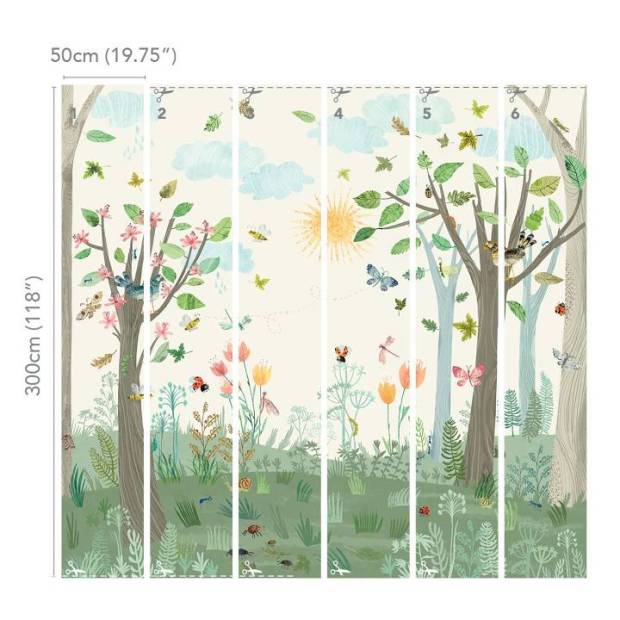 Papier peint panoramique Busy Buzzy