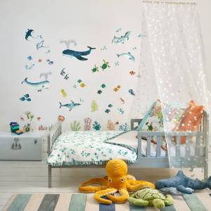 Tissu Ocean Bubbles Sheer