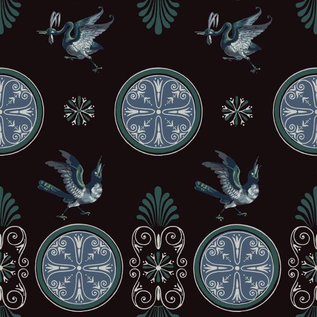 Papier peint Trèfles D'Argent