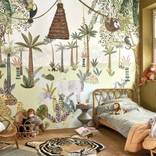 Papier peint Panoramique In the Heart of the jungle