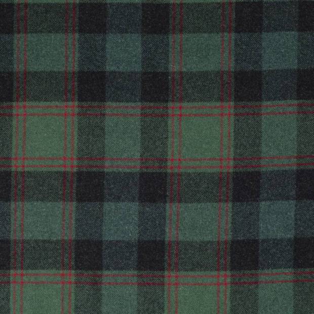 Tissu Tartan Laine Recyclée