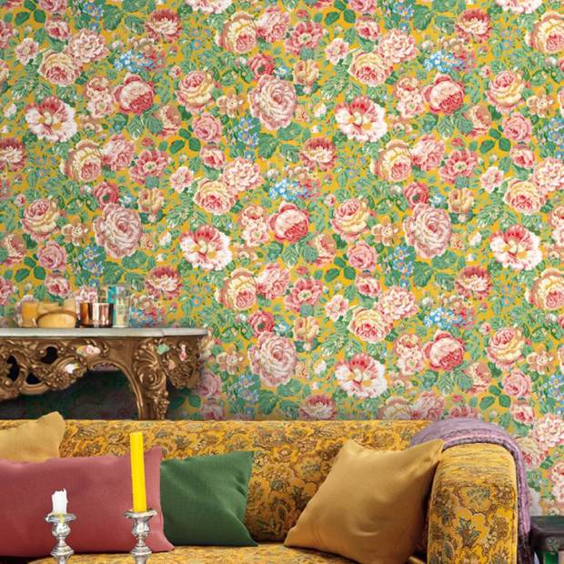 Papier Peint Grande Rose