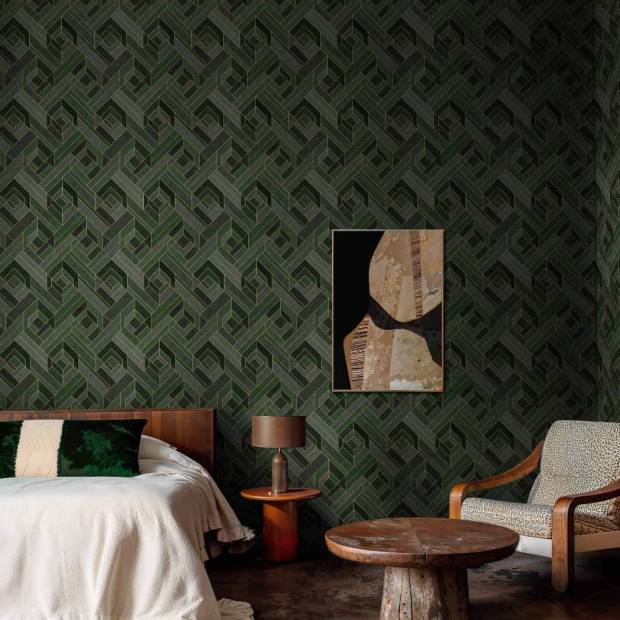 Papier Peint Hexagonal intissé