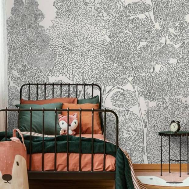 Papier peint panoramique sur mesure Arboretum en intissé