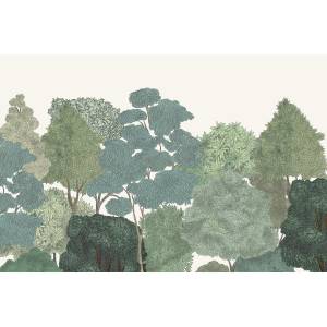 Papier peint panoramique sur mesure Arboretum en intissé