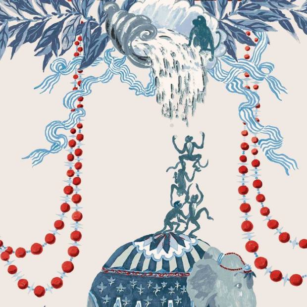 Papier peint Monkey business Intissé