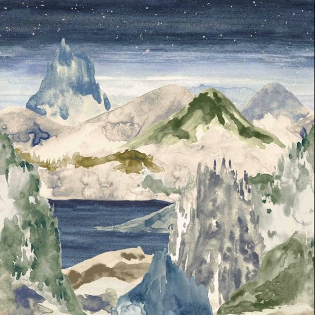 Papier Peint Lunar Landscape Luna Mica