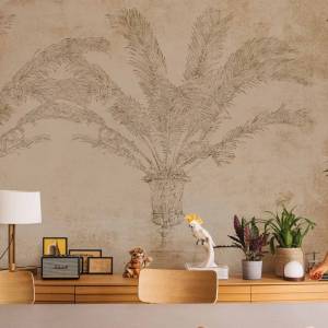 Papier peint Panoramique Palma en Lin