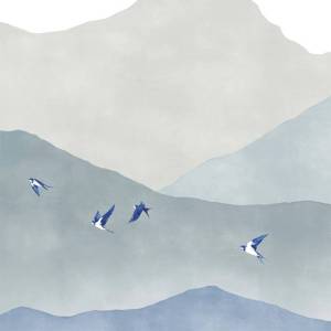 Papier peint Panoramique sur mesure Spring Lake en intissé