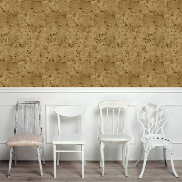 Papier Peint Burlwood Block