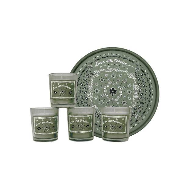 Coffret de 4 bougies Bandana