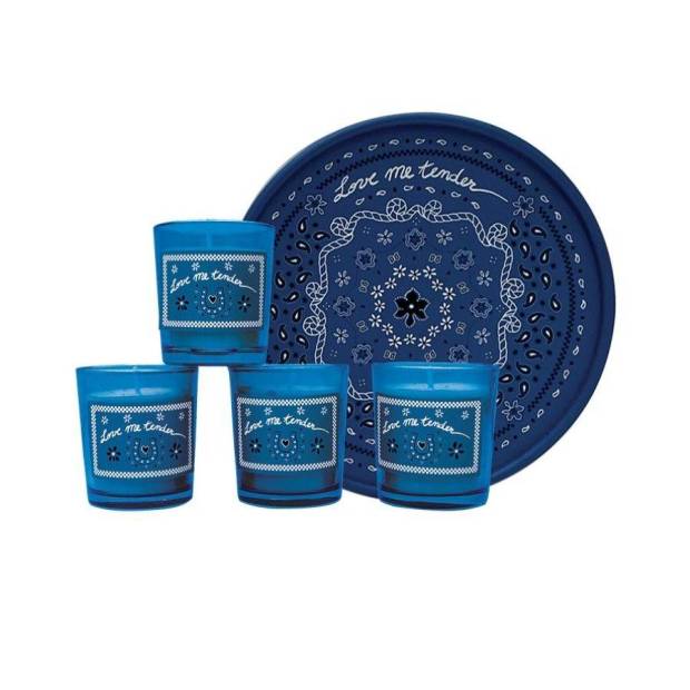 Coffret de 4 bougies Bandana