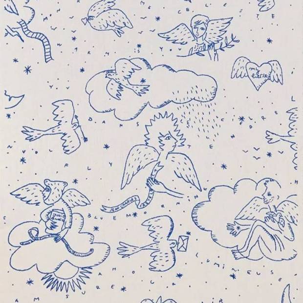 Tissu Le Monde Parall'aile