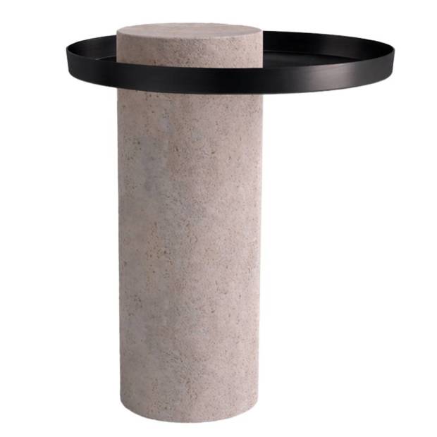 Table d'appoint Salute medium travertin