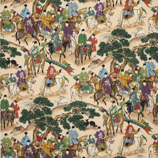 Tissu Les Cavaliers Lin