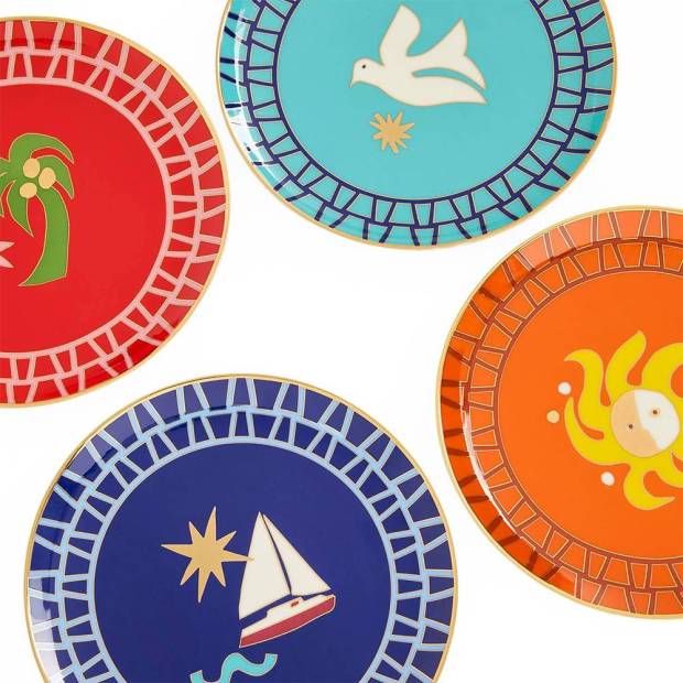 Set De 4 Petites Assiettes Playa