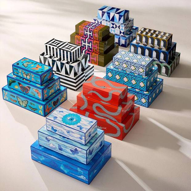 Moyenne boîte Op Art