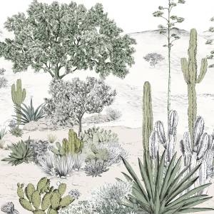 Papier peint panoramique Succulentes