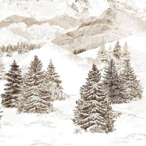 Papier peint Panoramique Les Cimes