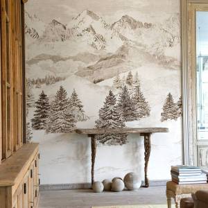 Papier peint Panoramique Les Cimes